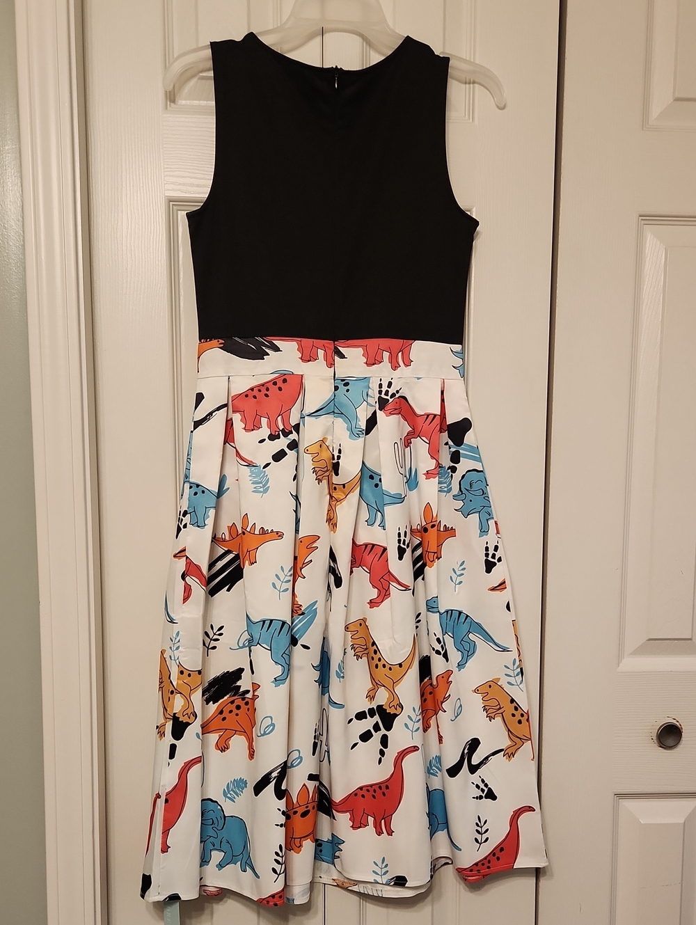 Black Bodice Womens Novelty Dress Dinosaur Print Skirt - Dress Lily- Dressfo - Picture 4 of 10